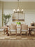 Boho Natural Flax & Seagrass Dining Chair (Set of 6)