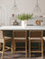 Woven Counter Height Bar Stools Brown (Set of 4)