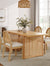 Bohemian Rattan & Boucle Dining Set (4 Chairs)