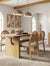 Bohemian Cane Dining Set (4 Chairs)